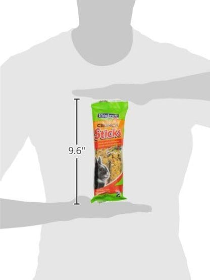 Vitakraft Crunch Sticks Rabbit Treat - Carrot and Honey - Rabbit Chew Sticks (Wild Berry & Honey)