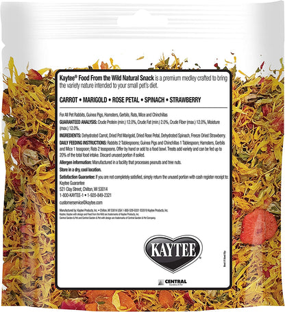 Kaytee Food from The Wild Natural Snack for Pet Rabbits, Guinea Pigs And Other Small Animals, 1 Ounce