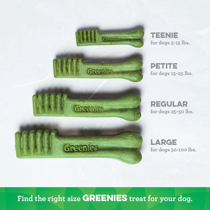 Greenies Original Teenie Natural Dental Care Dog Treats, 36 Oz. Pack (130 Treats)