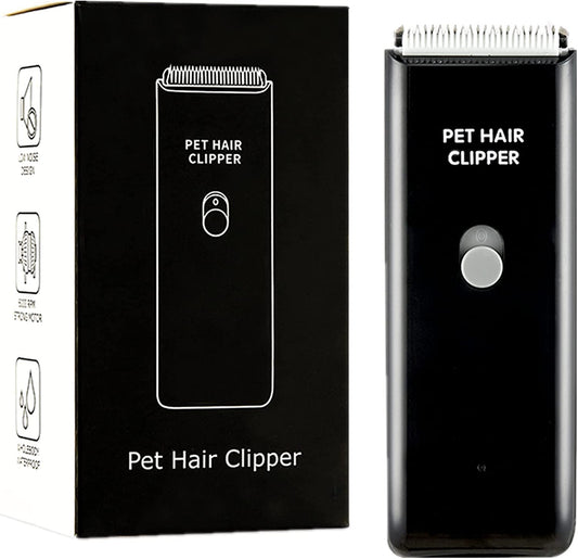 Dog Cat Home Hair Waterproof Clipper Portable Electric USB Rechargeable Pet Grooming Tools Low Noise Shaver Cordless Trimmer for Small and Large Pets