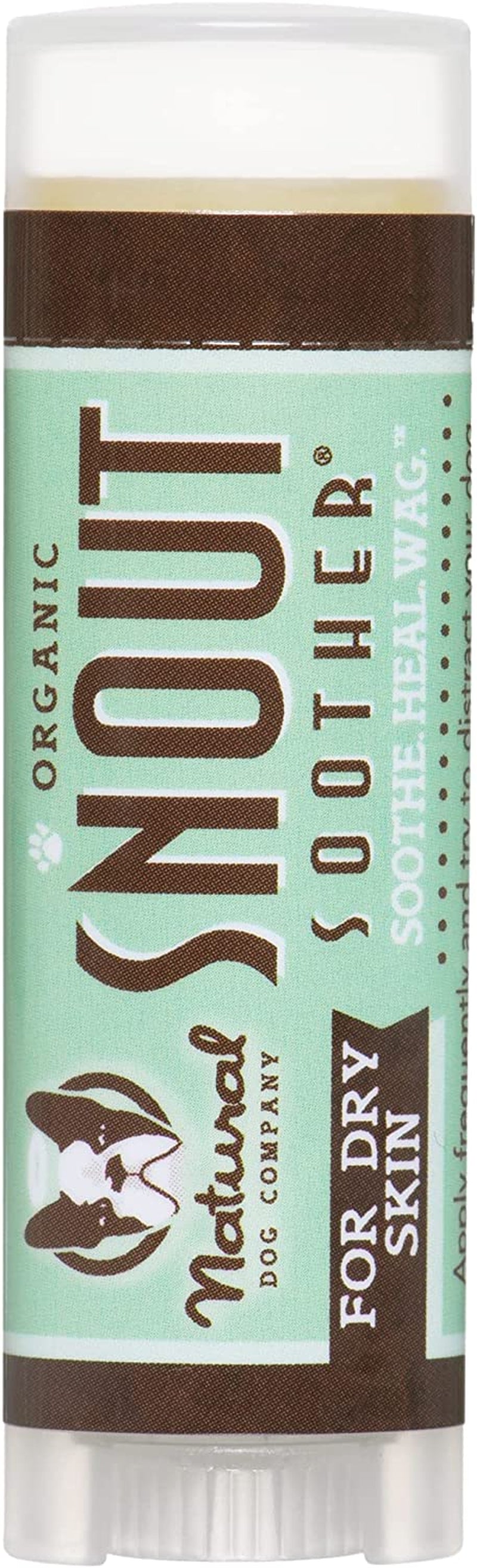 Natural Dog Company Snout Soother Bundle, Includes 2Oz Tin + 0.15Oz Stick, Dog Nose Balm for Chapped, Crusty and Dry Dog Noses, Organic, All Natural Ingredients, Packaging May Vary