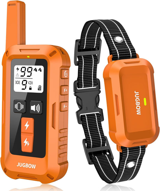 Dog Training Collar - 4200FT Dog Training Collar with Remote, IPX7 Waterproof Electric Collar with 4 Training Modes, Security Lock, Rechargeable E-Collar