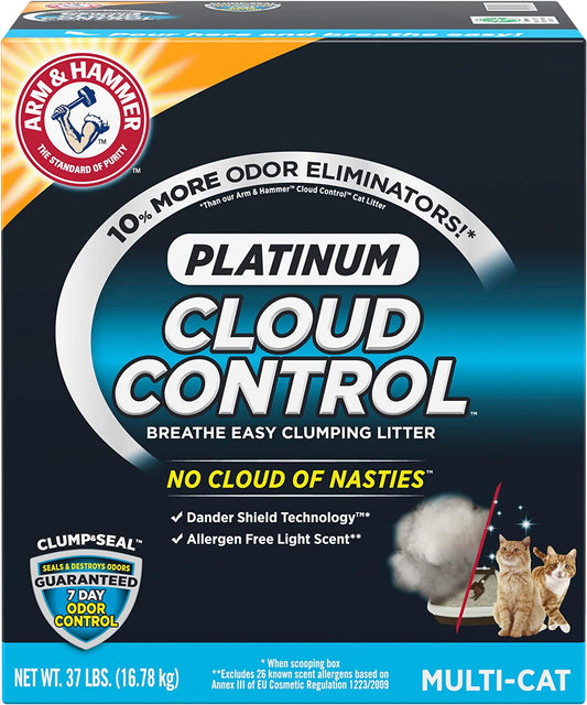 ARM & HAMMER Cloud Control Platinum Clumping Cat Litter 37LB