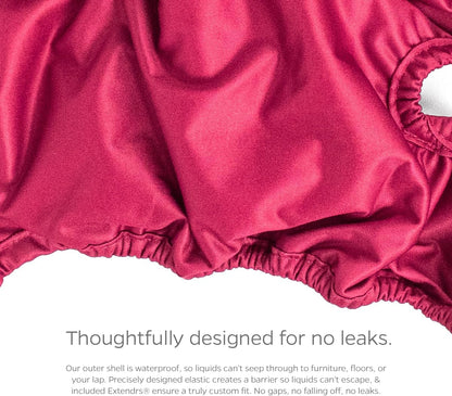 Pet Parents Premium Washable Dog Diapers & Extendrs, (3Pack) of Female Dog Diapers, Color: Southern Belle, Size: Extra Large Dog Diapers Female