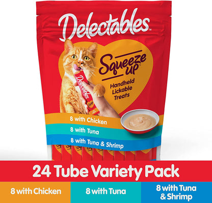 Delectables Squeeze up Non-Seafood Variety Pack Lickable Cat Treat, 20 Count (Pack of 1)