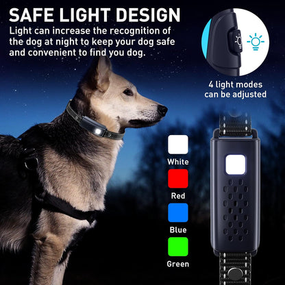 Dog Shock Collar - 4000FT Dog Training Collar with Remote Waterproof E Collar with Flashing Light, Adjustable Pitch Beep(1-8), Vibration(1-16), Safe Shock(1-99), and Keypad Lock