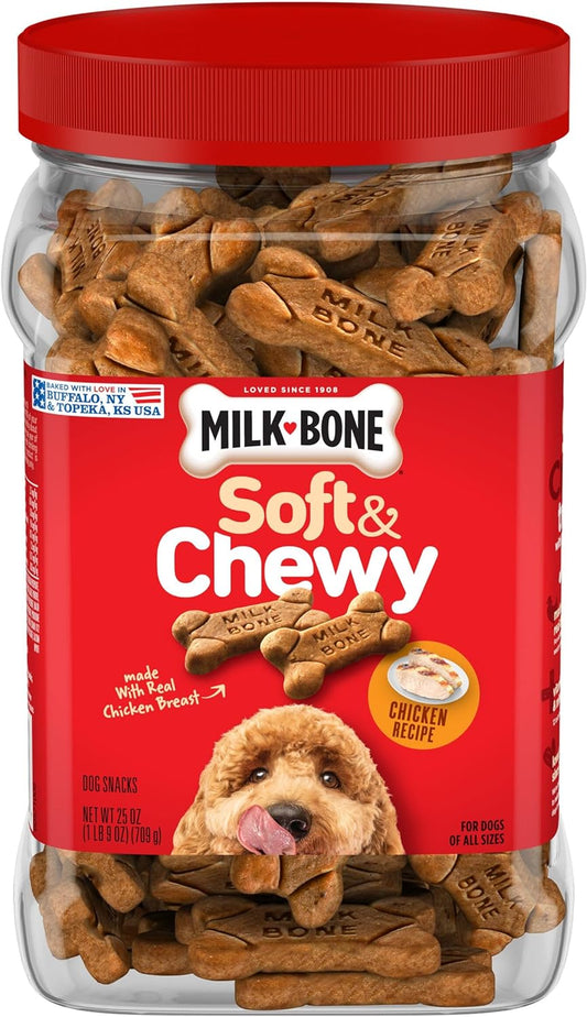 Milk-Bone Soft & Chewy Dog Treats, Chicken Recipe, 25 Ounce