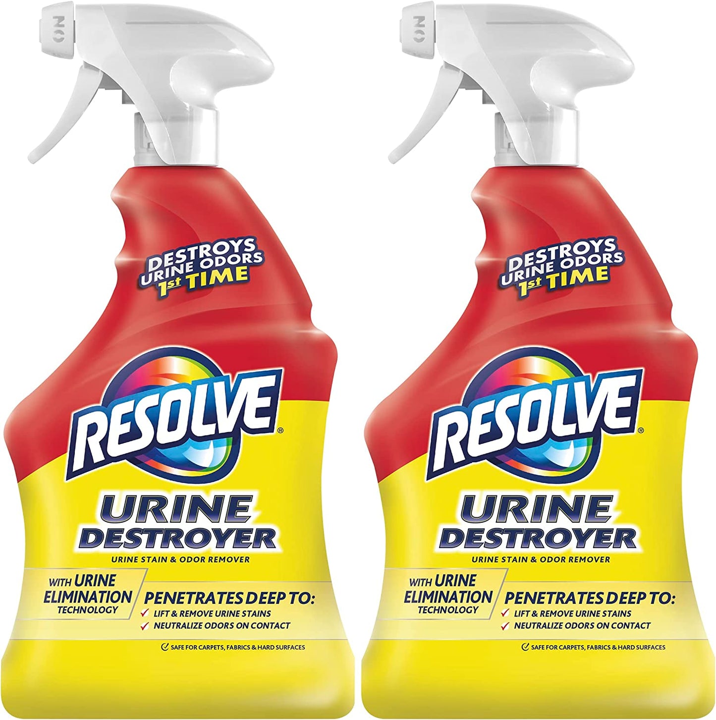 Resolve Urine Destroyer Pet Urine Stain and Odor Remover Spray, 32Oz, 2 Count