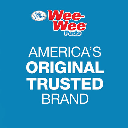 Four Paws Wee-Wee Superior Performance Pee Pads for Dogs - Dog & Puppy Pads for Potty Training - Dog Housebreaking & Puppy Supplies - 22" X 23" (7 Count)