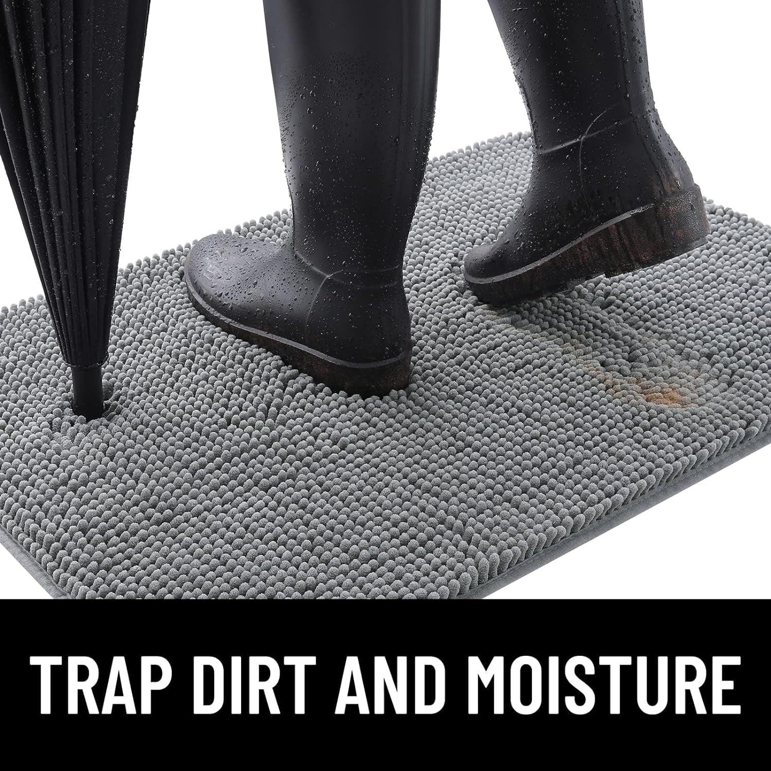 OLANLY Dog Door Mat for Muddy Paws, Absorbs Moisture and Dirt, Non-Slip Washable Mat, Quick Dry Microfiber, Mud Mat for Dogs, Entry Indoor Door Mat for inside Floor(30X20 Inches, Atlantic Blue)