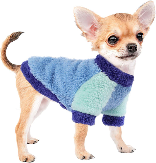 Dog Sweaters for Small Dogs Puppy Clothes Chihuahua Yorkie Teacup Dog Clothes, Winter Cute Fleece Cat Sweaters Tiny Dog Clothes XXS~M (Small)