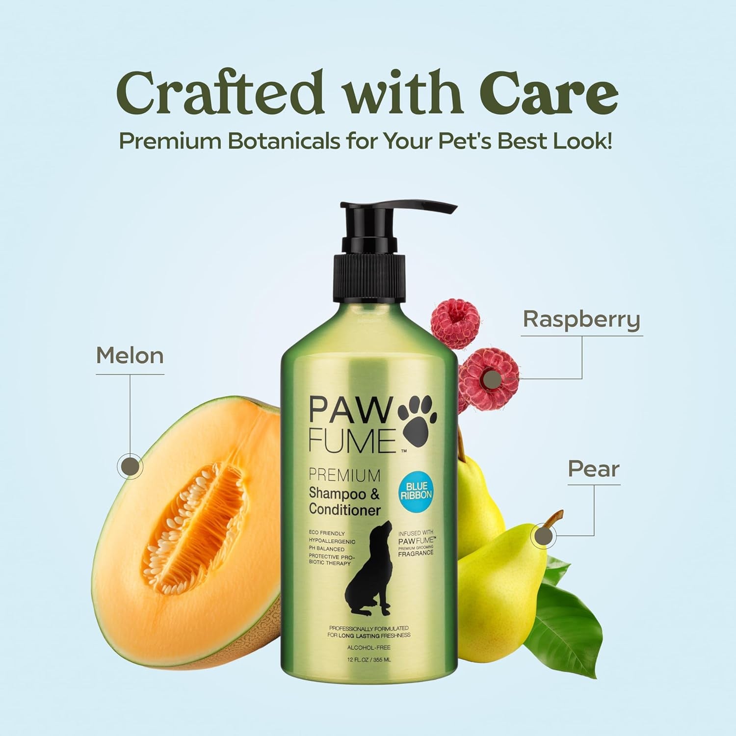 Pawfume Dog Shampoo and Conditioner – Hypoallergenic Dog Shampoo for Smelly Dogs – Best Dog Shampoos & Conditioners – Probiotic Pet Shampoo for Dogs – Best Dog Shampoo for Puppies (Show Dog)