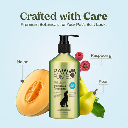 Pawfume Dog Shampoo and Conditioner – Hypoallergenic Dog Shampoo for Smelly Dogs – Best Dog Shampoos & Conditioners – Probiotic Pet Shampoo for Dogs – Best Dog Shampoo for Puppies (Show Dog)