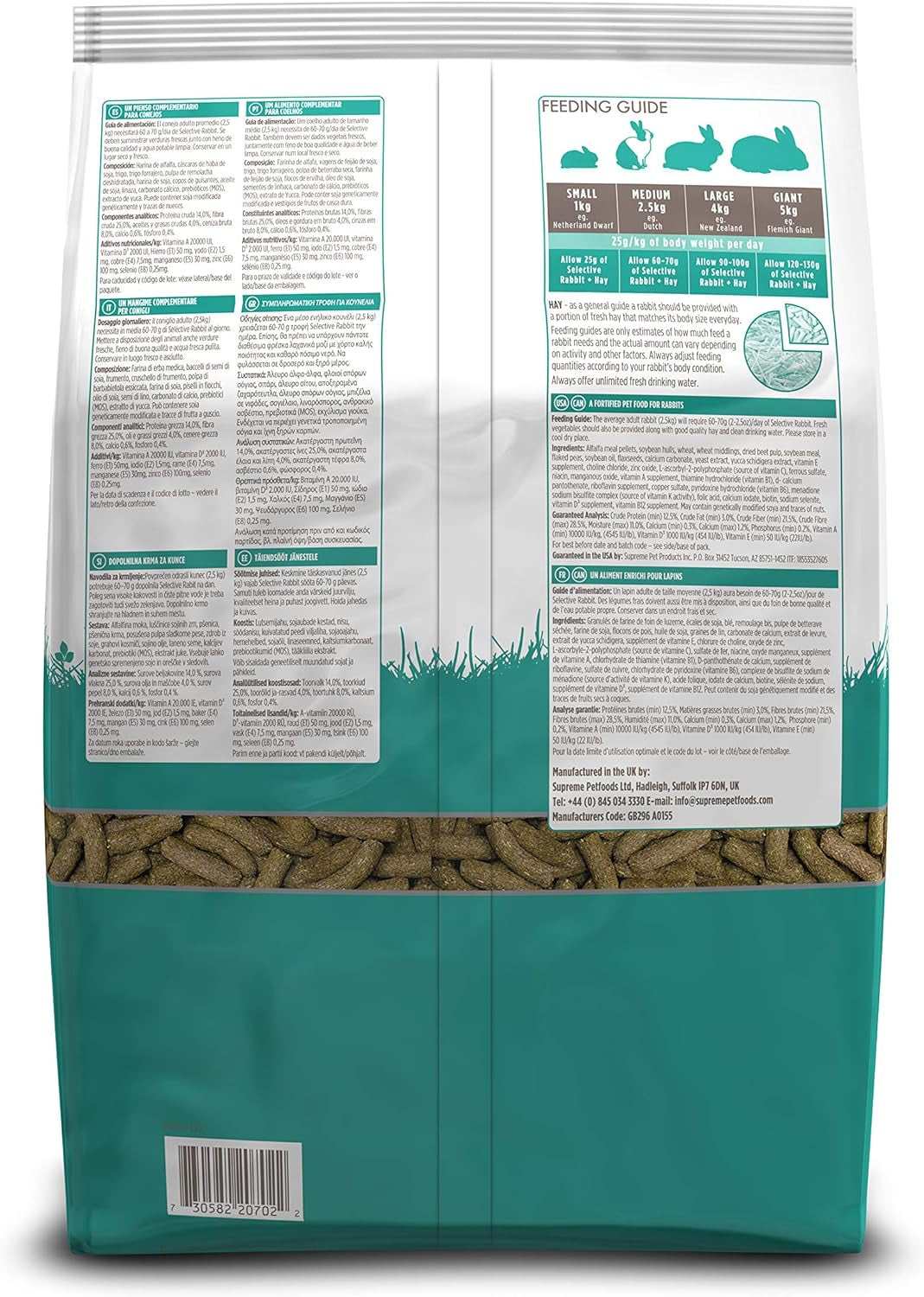 Supreme Petfoods Science Selective Rabbit Food, 4 lb