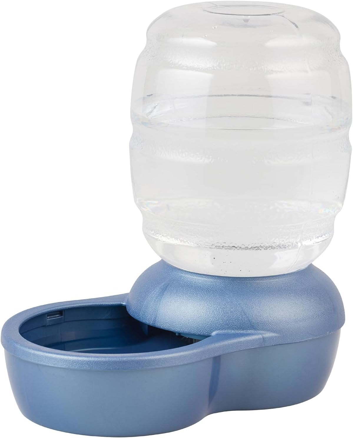 Petmate Replendish Gravity Waterer Cat and Dog Water Dispenser 0.5 GAL, Blue, Made in USA