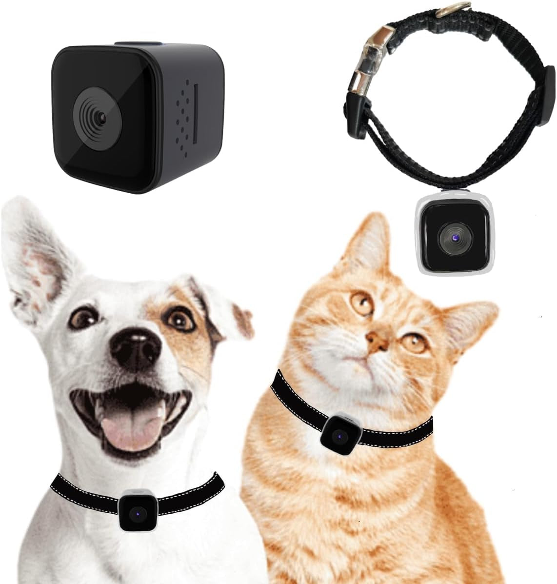 Cat Camera Collar, No Wifi Needed No App,Cat Collar Camera with Video Record, Body Camera for Cat/Dog Recording,Camera for Cat Collar,Pet Collar Camera Outdoor, Dog/Cat Birthday Gift