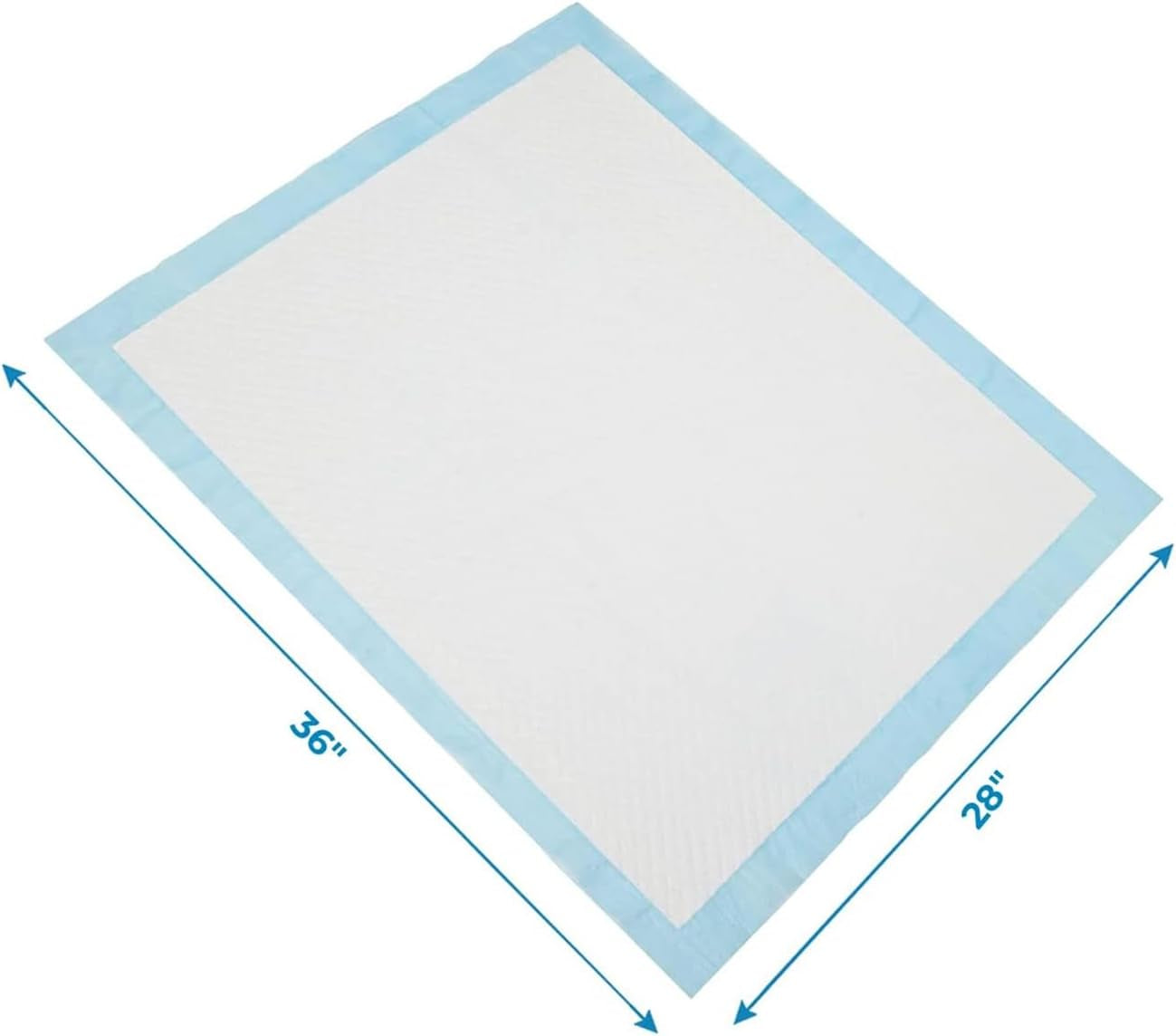 Best Pet Supplies, XL (36" X 28") Disposable Puppy Pads for Whelping Puppies and Training Dogs, 100 Pack - Ultra Absorbent, Leak Resistant, and Track Free for Indoor Pets - Baby Blue