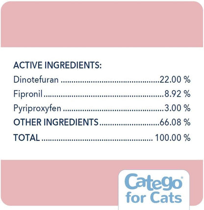 Fast-Acting Flea and Tick Treatment for Cats/Kittens (Over 1.5 Lbs) Kills Fleas within 6 Hours, Prevents Flea Re-Infestations