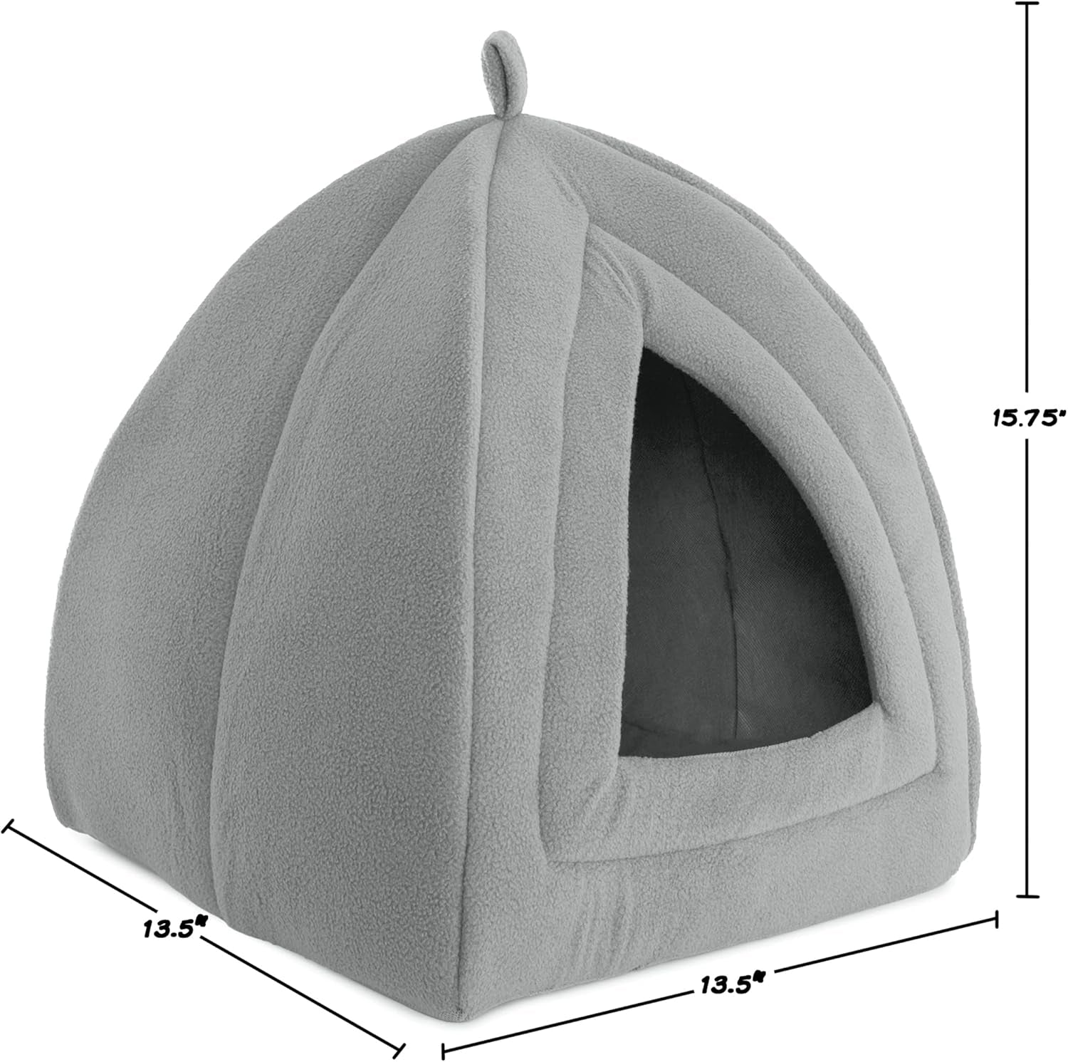 Cat House - Indoor Bed with Removable Foam Cushion - Pet Tent for Puppies, Rabbits, Guinea Pigs, Hedgehogs, and Other Small Animals by PETMAKER