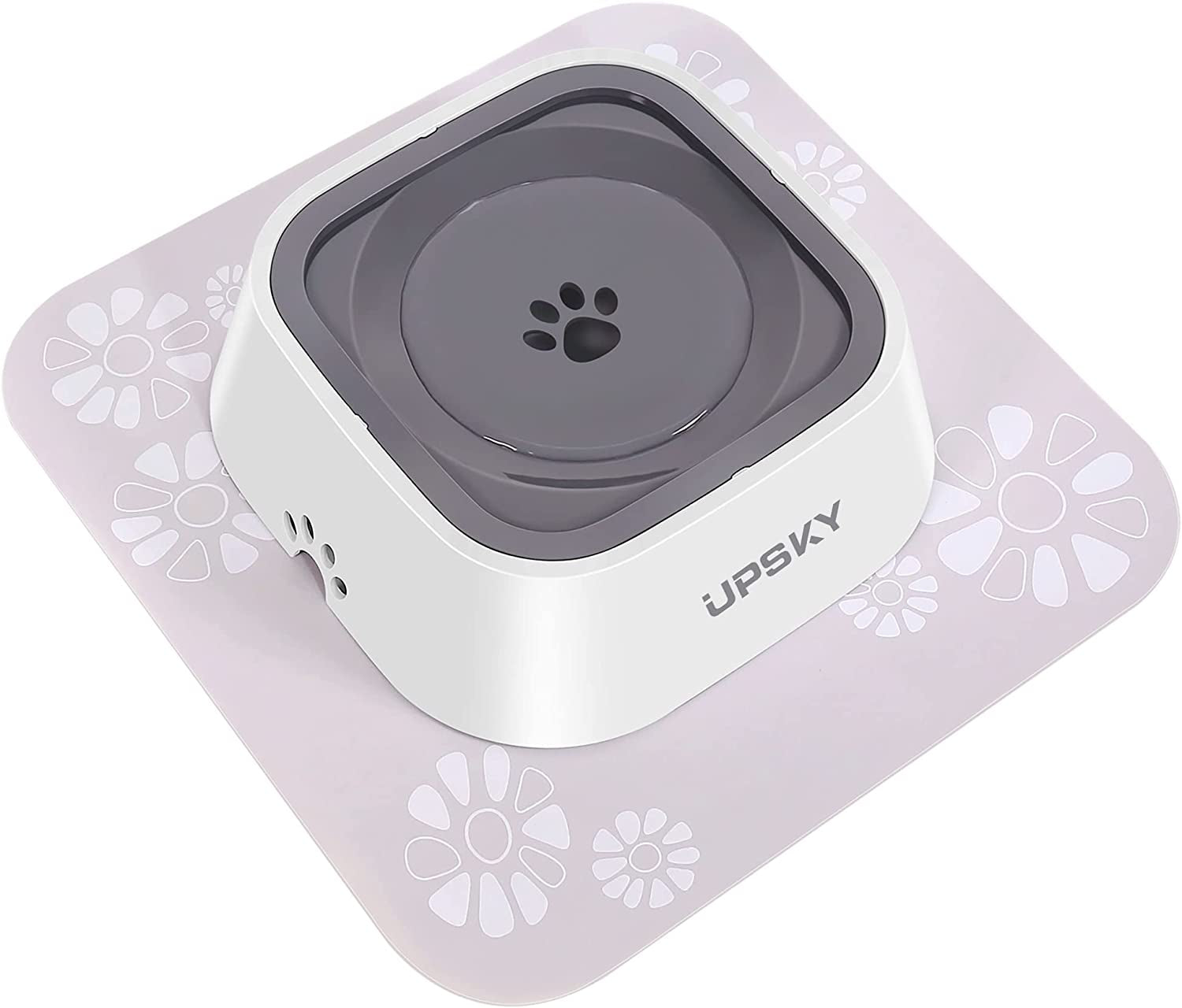 UPSKY Dog Bowl Dog Water Bowl No Spill Pet Water Bowl No Drip Slow Water Feeder Dog Bowl No-Slip Pet Water Dispenser 35Oz Slow Drinking Bowl for Dogs and Cats