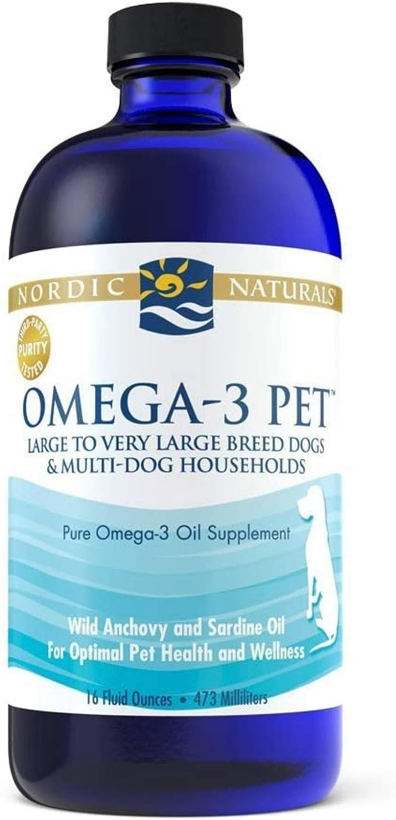 Nordic Naturals Omega-3 Pet, Unflavored - 2 Oz - 304 Mg Omega-3 per One Ml - Fish Oil for Small Dogs & Cats with EPA & DHA - Promotes Heart, Skin, Coat, Joint, & Immune Health