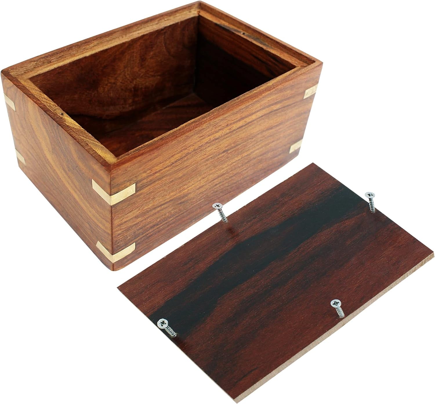 Rosewood Pet Urn Box - Peaceful Pet Memorial Keepsake Urn for Dogs,Cats (X-Small : 5" X 3" X 2" - 15Lbs or 5Kg)