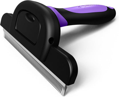 MIU COLOR Long Hair Pet Grooming Brush, Deshedding Tool for Medium and Large Dogs & Cats, Effectively Reduces Shedding by up to 95% for Pet Hair, Purple