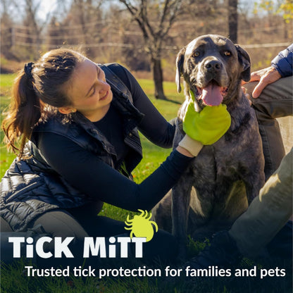 Yellow Tick Defense Glove - Protective Tool for Humans and Pets - Safely Handle Ticks with Ease - Durable, Comfortable, and Easy to Use Tick Management Glove