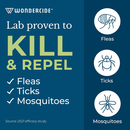 Wondercide - Flea, Tick & Mosquito Spray for Dogs, Cats, and Home - Flea and Tick Killer, Control, Prevention, Treatment - with Natural Essential Oils - Pet and Family Safe - Rosemary 128 Oz