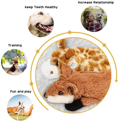 Nocciola Durable Dog Chew Toys for Aggressive Chewers, No Stuffing Dog Toys for Large Dogs, Dog Squeaky Toys for Small Dogs to Large Dogs