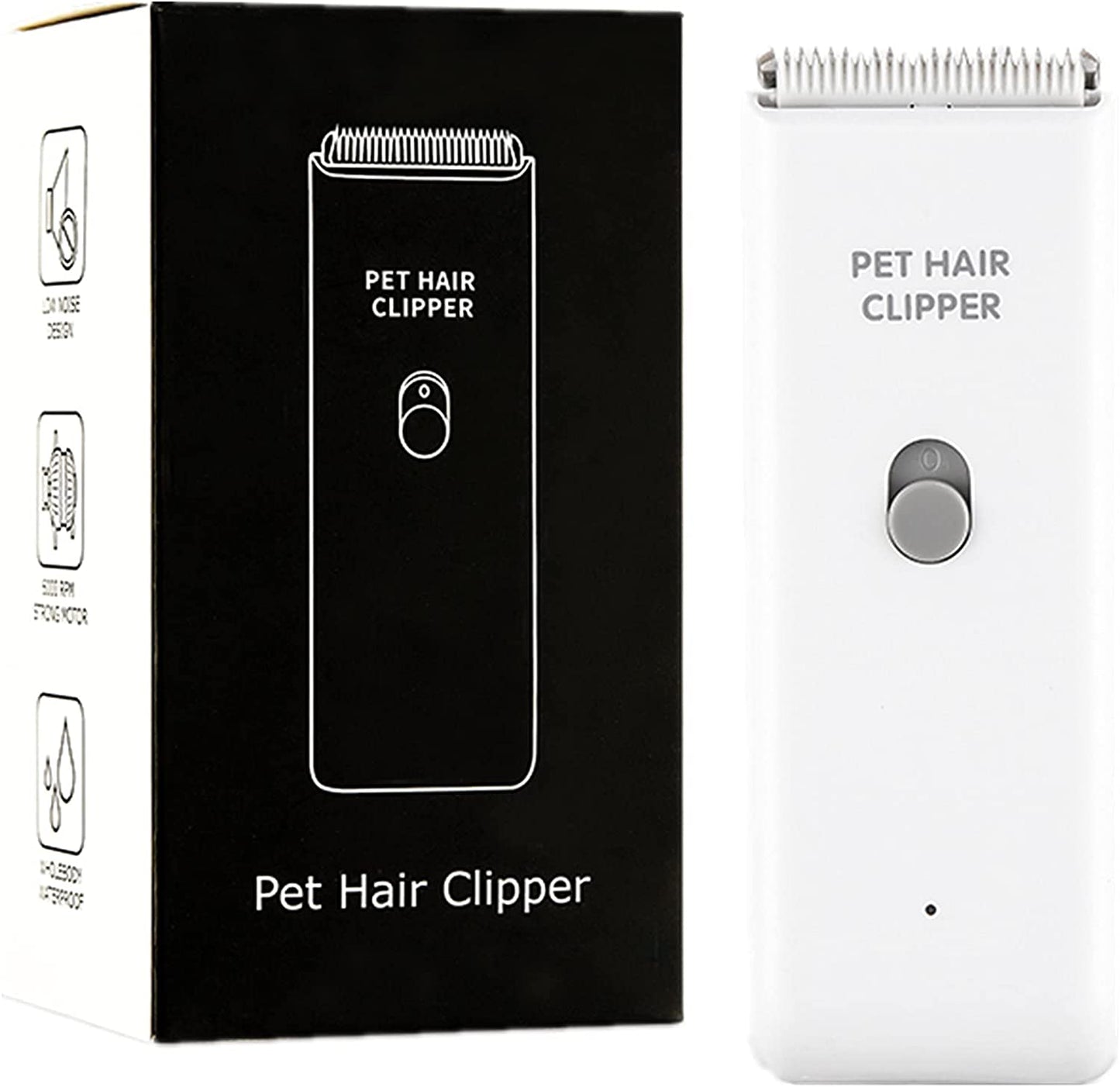 Dog Cat Home Hair Waterproof Clipper Portable Electric USB Rechargeable Pet Grooming Tools Low Noise Shaver Cordless Trimmer for Small and Large Pets