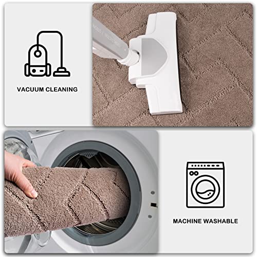 PURRUGS Dirt Trapping Door Mat 20" x 31.5", Non-Slip Machine Washable Entry Rug, Dog Doormat, Indoor Front Door Mat, Super Absorbent Entryway Rug for Muddy Shoes & Paws, Grayish Brown