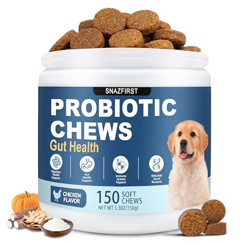 Probiotics for Dogs, Dog Probiotics Chews for Digestive Health & Gut Health