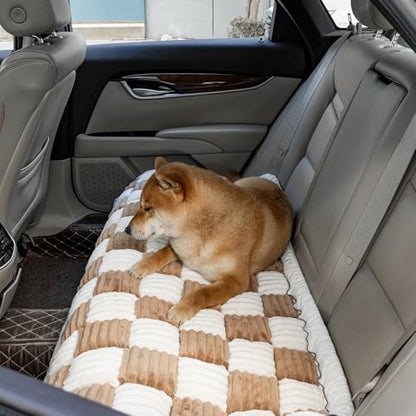 Npetrsnug Couch Cover for Dogs Washable, Soft Flannel Dog Couch Cover Protector, Non Slip Pet Couch Covers for Sofa, Couch Protector for Dogs Large Medium Small Size (Brown, 27.56 x 70.9 inch)