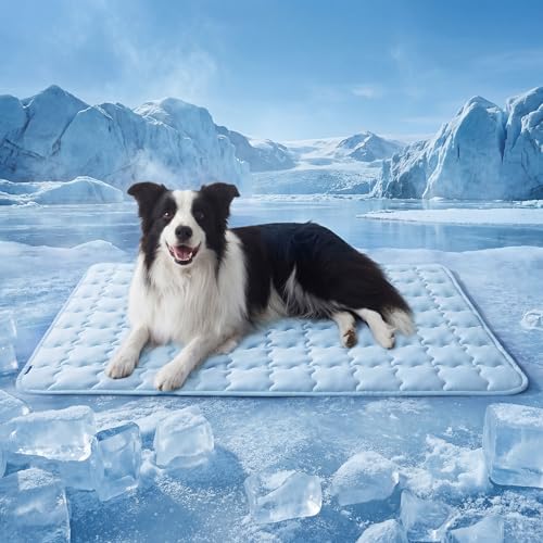 Bedsure ArcticMax™ Cooling Mat for Extra Large Dogs,Q-Max>0.5 Chill Fiber