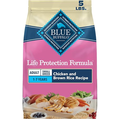 Blue Buffalo Life Protection Formula Chicken Small Breed Dry Dog Food, 5 lb | Real Chicken #1 Ingredient, Antioxidant-Rich LifeSource Bits, Supports Higher Energy Needs, Formulated for Small Breed Dogs