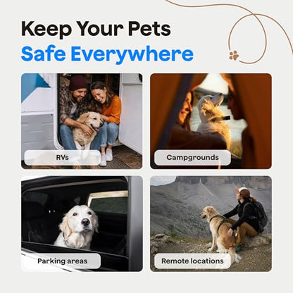 Waggle 4G Pet Temperature Monitor – No Wi-Fi Needed, Real-Time App/SMS/Email Alerts - RV, Car & Home Safety Device with Power-Outage Notifications, Rechargeable Battery – Subscription Required