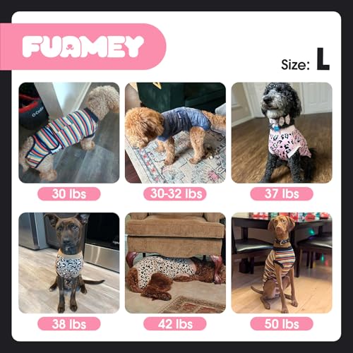 FUAMEY Recovery Suit for Dogs After Surgery,Soft Breathable Dog Bodysuit