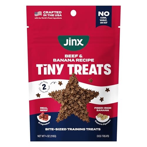 Jinx Dog Training Treats, Bite-Sized Training Treats for Dogs, Beef, 4oz