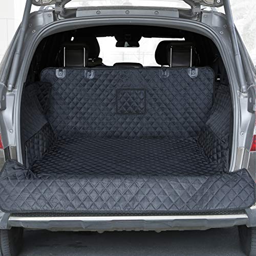 PETICON SUV Cargo Liner for Dogs, Trunk Cover with Bumper Flap Protector
