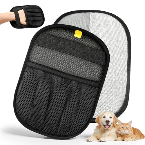 New Upgrade Pet Hair Removal Glove for Dogs & Cats, Electrostatic Reusable Magic Brush Removal Glove, Washable Pet Hair Remover Tool for Clothing, Sofa, Rug, Auto Interior