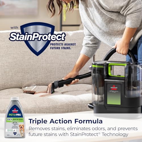 BISSELL® Little Green® Max Pet Portable Carpet and Upholstery Deep Cleaner, Car/Auto Detailer, with Self-Cleaning Tough Stain Tool and Pet Hair Removal Tool (3860)