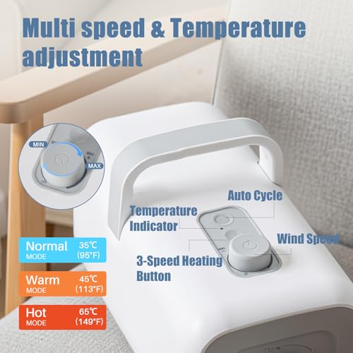 DUMOS Dog Dryer for Pet Grooming Kit, Dog Blow Dryer with 4 Nozzles