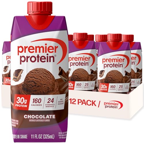 Premier Protein 30g High Protein Shake, Chocolate, 12 Pack