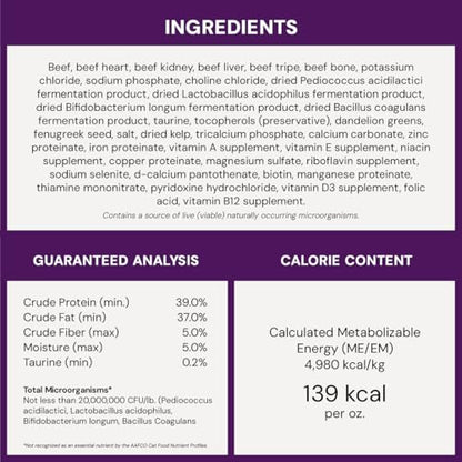Stella & Chewy's Freeze-Dried Raw Cat Dinner Morsels - Premium Rabbit Recipe with 98% Responsibly-Sourced Meat & Organs - Natural Grain-Free Cat & Kitten Food - Made in USA - 3.5 oz