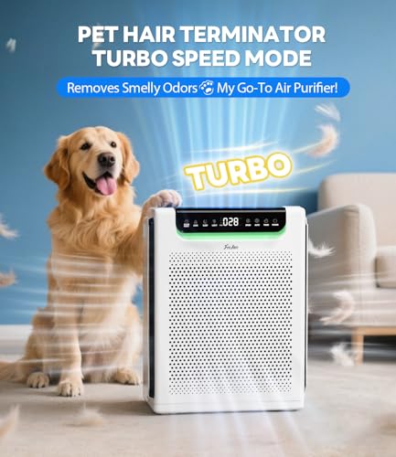 Air Purifiers for Home Large Room, Up to 2600Ft² with HEPA Washable Filters