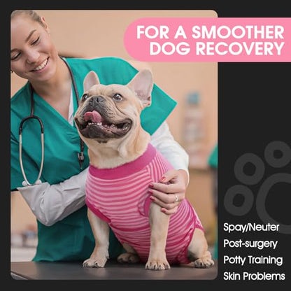 FUAMEY Recovery Suit for Dogs After Surgery,Soft Breathable Dog Bodysuit