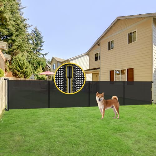 Reinforced 42” Tall x 200” Wide Retractable Baby Gates for Wide Openings