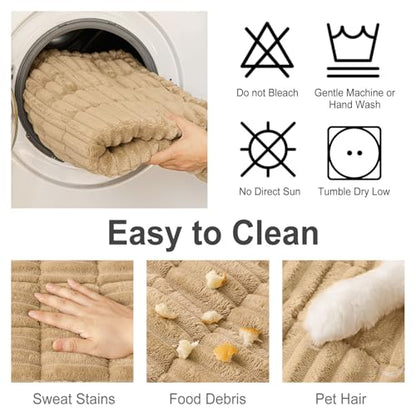 hyha Couch Cover for Dogs, Washable Non Slip Plush Flannel Sofa Protector | Thick Flannel, Non Slip Backing, Pet Hair & Scratch Protection, Fits Loveseat Sofa (27.6" x 59")