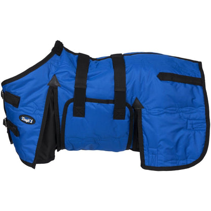 Tough1 600D Miniature Stable Blanket with Belly Wrap - Royal Blue - 48"